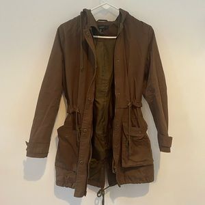 Brown Forever 21 trench coat - Size small